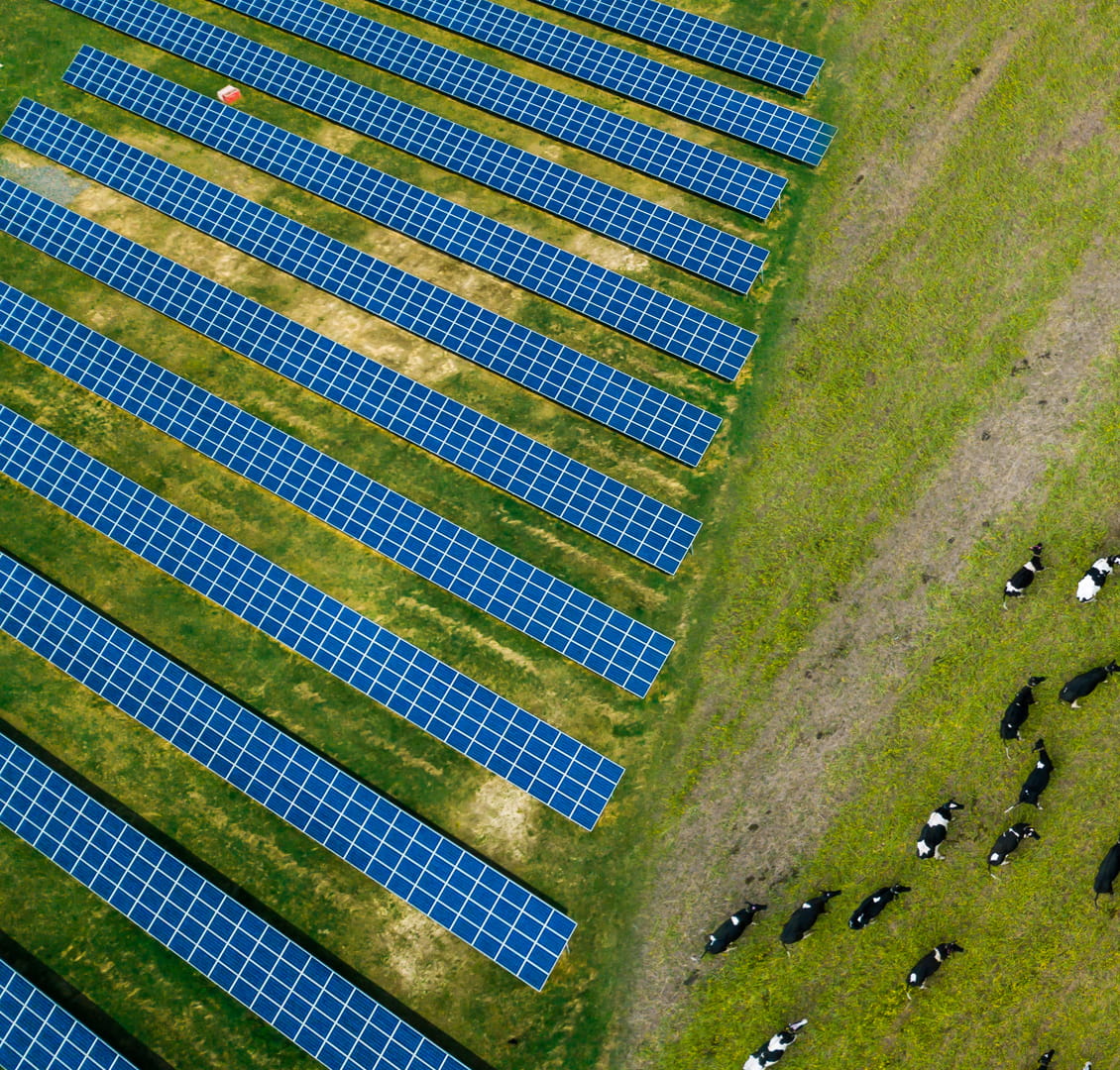 Landbouw en zonne-energie in samenhang